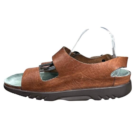 Mephisto Men’s Zeus Brown Leather Sandal Size 43 US 9 main image 5